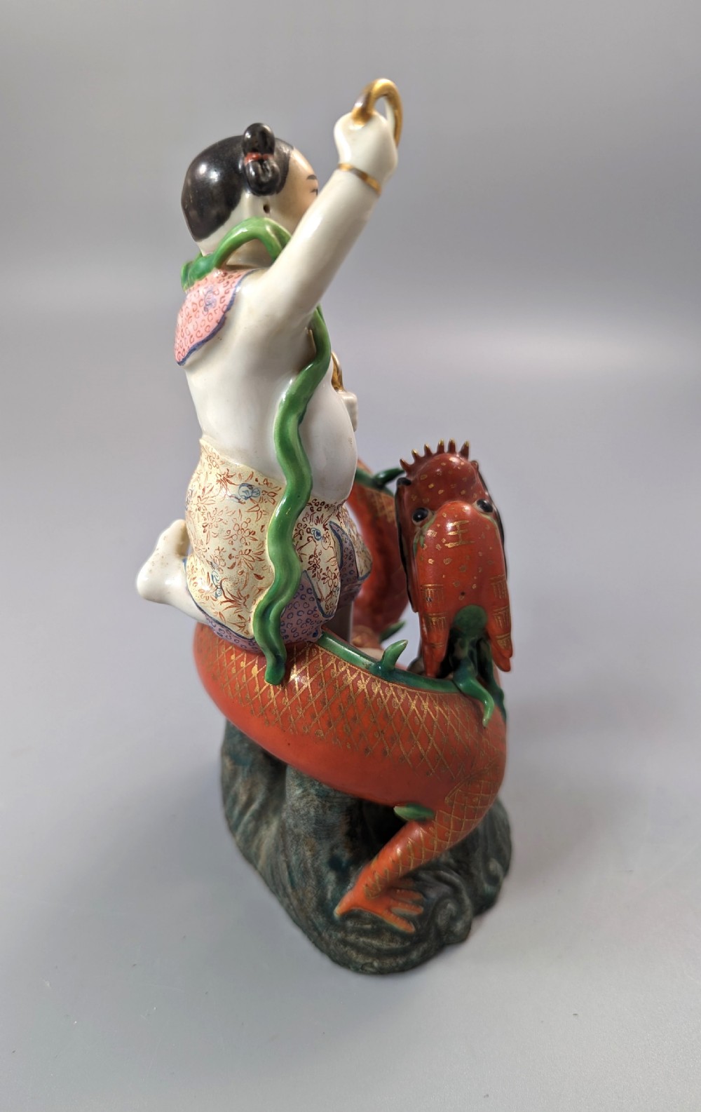 Chinese famille-rose figure of Nezha, c.19 th View VIII