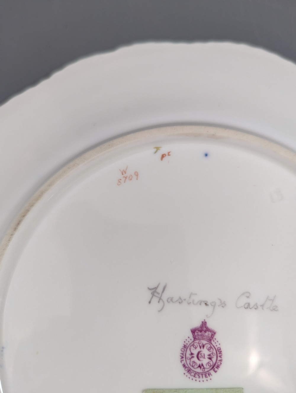 Royal  Worshester  Cabinet  Plate by John Stinton, c. 1912.   View XII