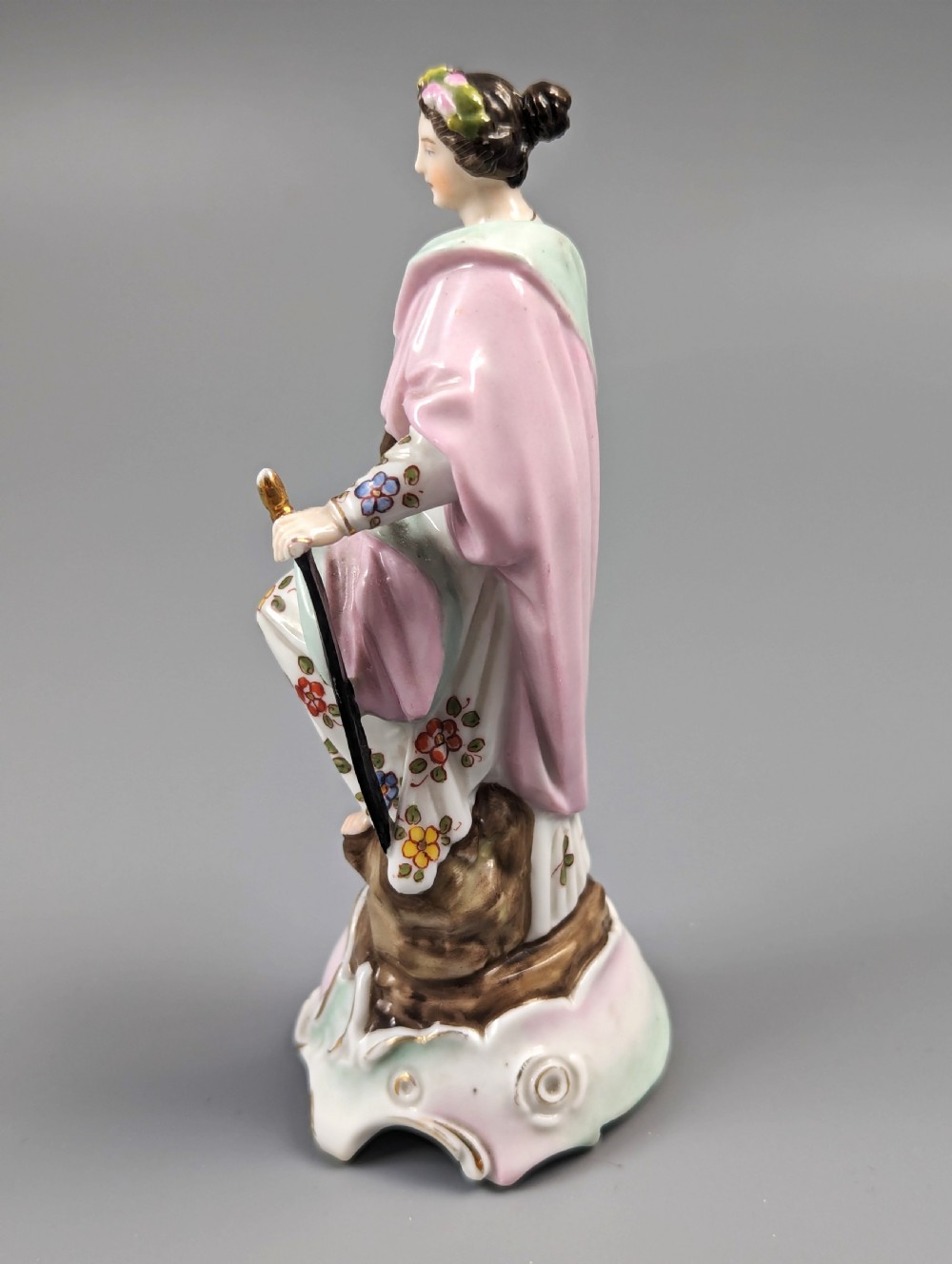 Antique Triebner ENS & Eckert , Volkstedt ,Figurine of Judith,19th  century. View III
