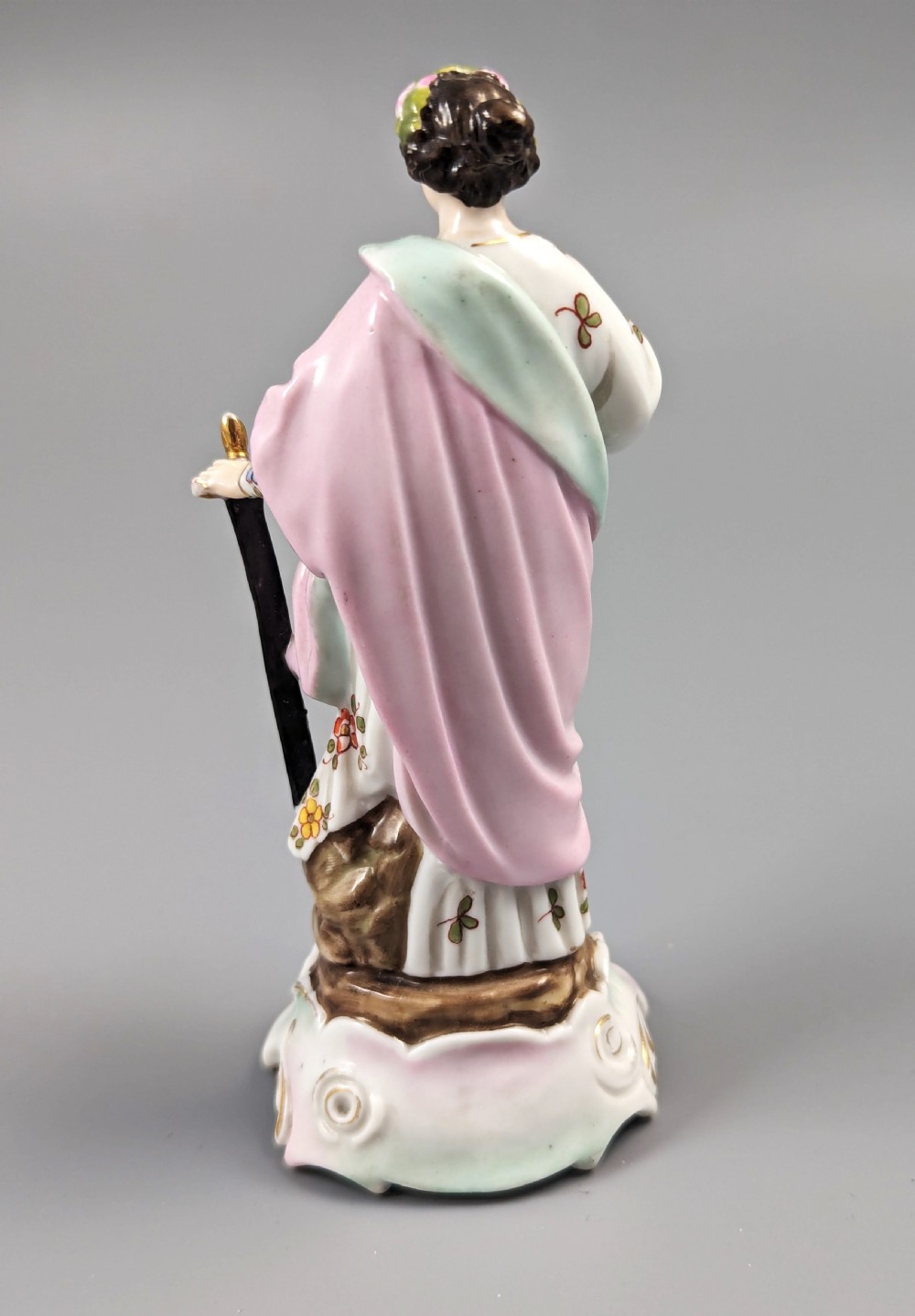 Antique Triebner ENS & Eckert , Volkstedt ,Figurine of Judith,19th  century. View IV