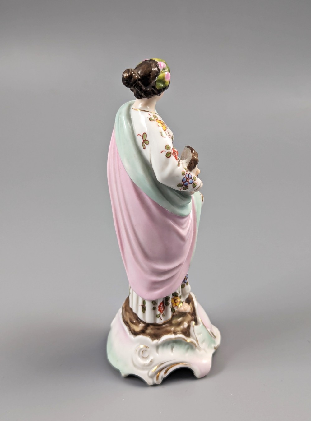 Antique Triebner ENS & Eckert , Volkstedt ,Figurine of Judith,19th  century. View V