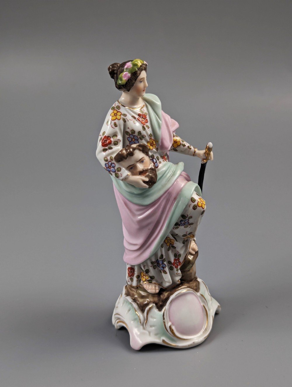 Antique Triebner ENS & Eckert , Volkstedt ,Figurine of Judith,19th  century. View VI
