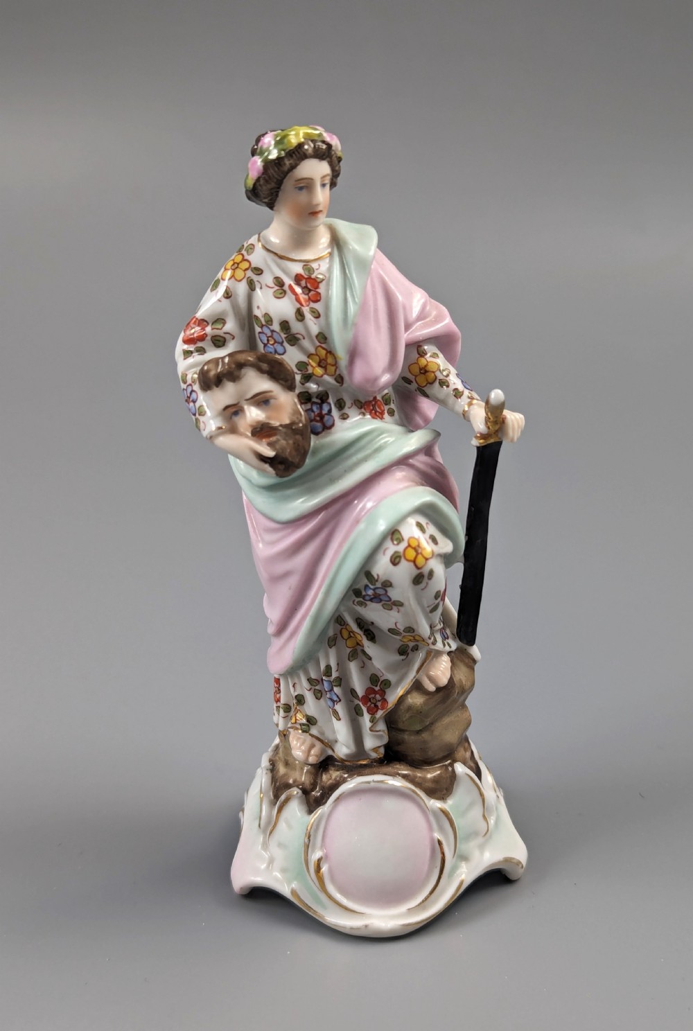 Antique Triebner ENS & Eckert , Volkstedt ,Figurine of Judith,19th  century. View VII