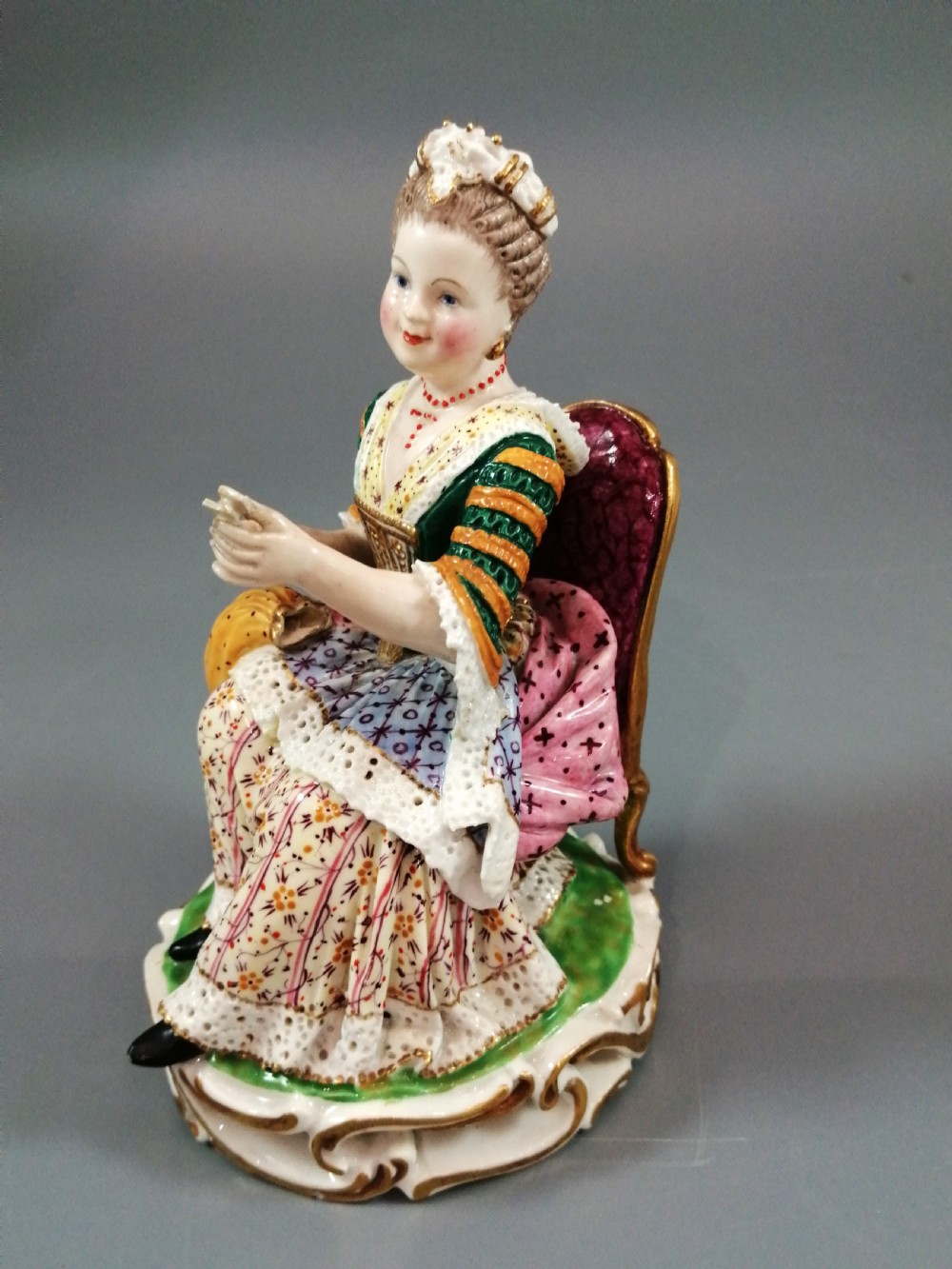 Antique Derby Porcelain Figurines of Young Pair, c.1780 View XI