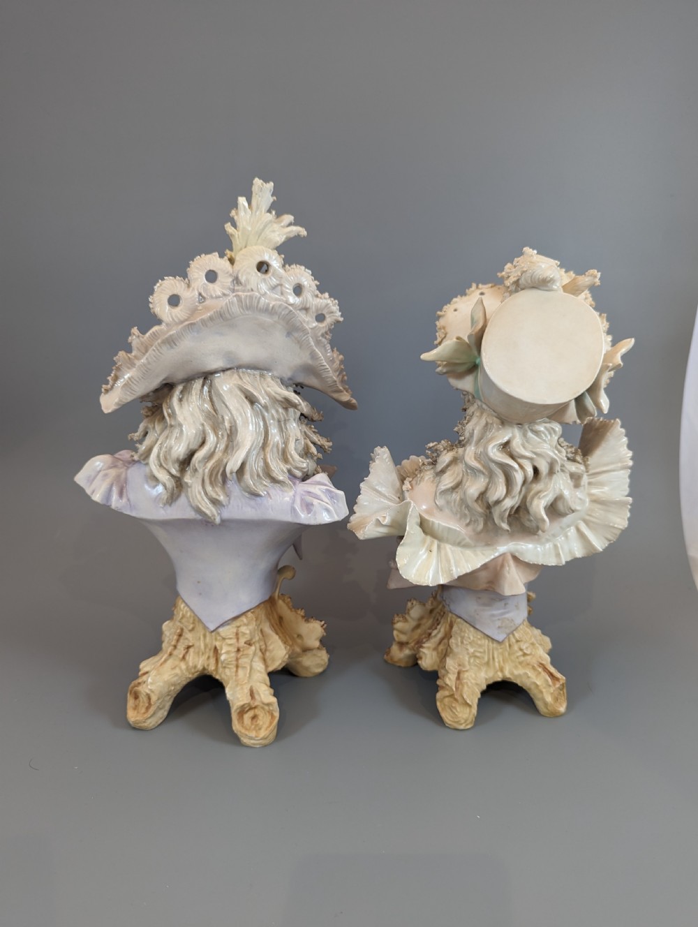 A pair of Stellmacher Porcelain Busts , Turn-Teplitz, Bohemia, Austria, circa 1900. View IV