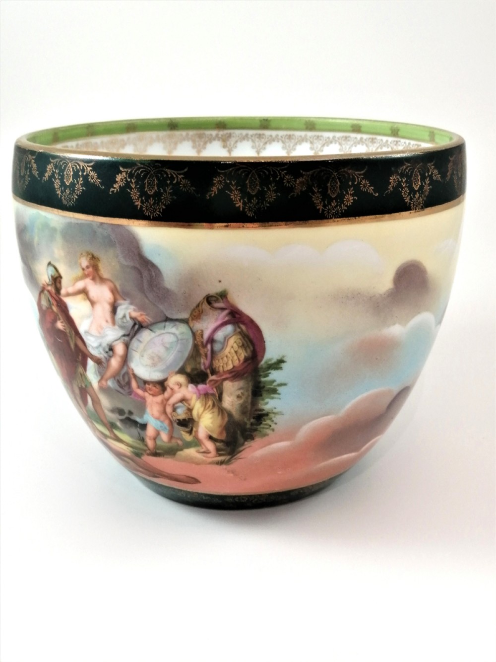 Rare Bowl with Classical Scenes by ROYAL VIENNA, c. 1790 View II