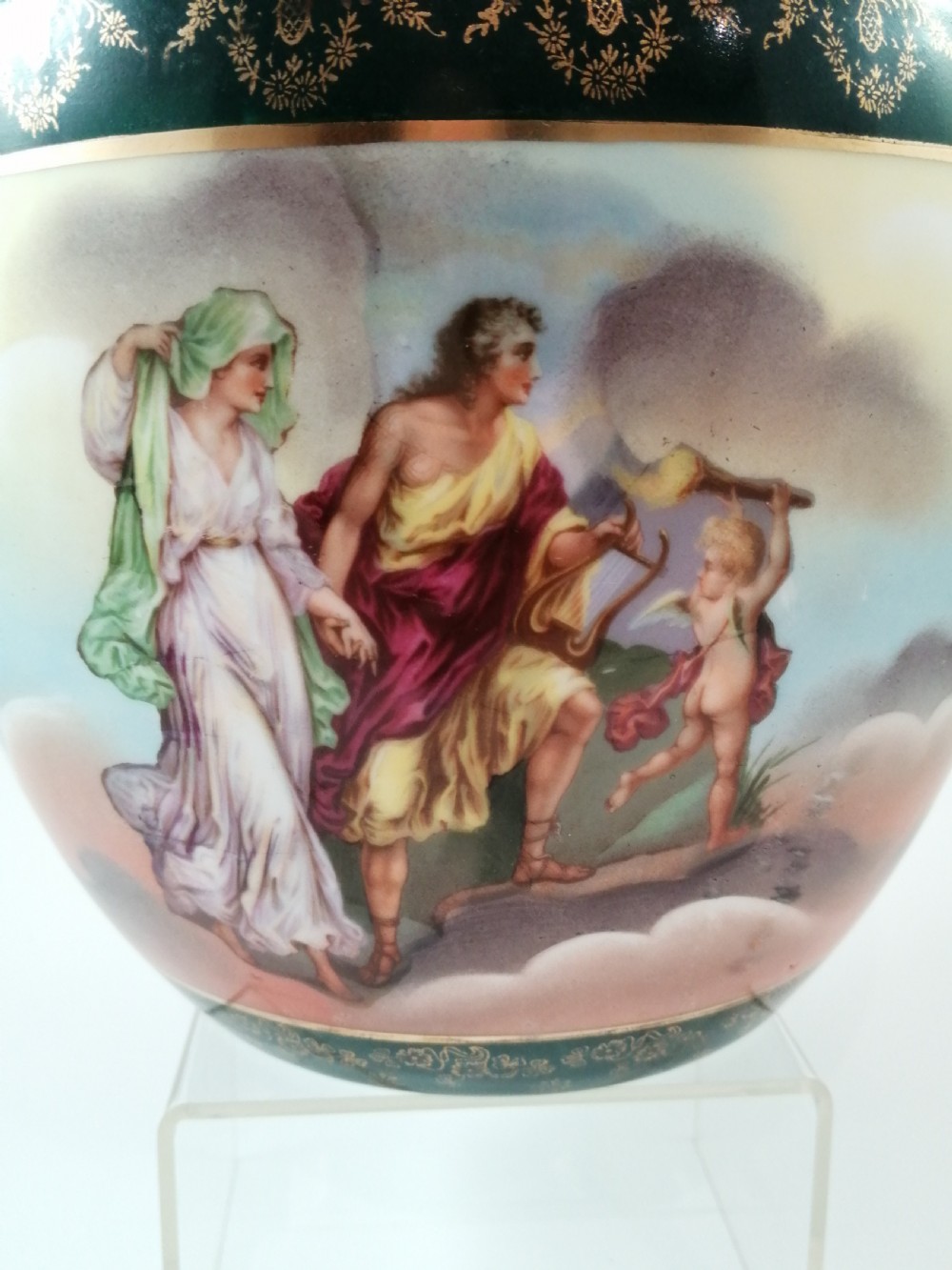 Rare Bowl with Classical Scenes by ROYAL VIENNA, c. 1790 View IX