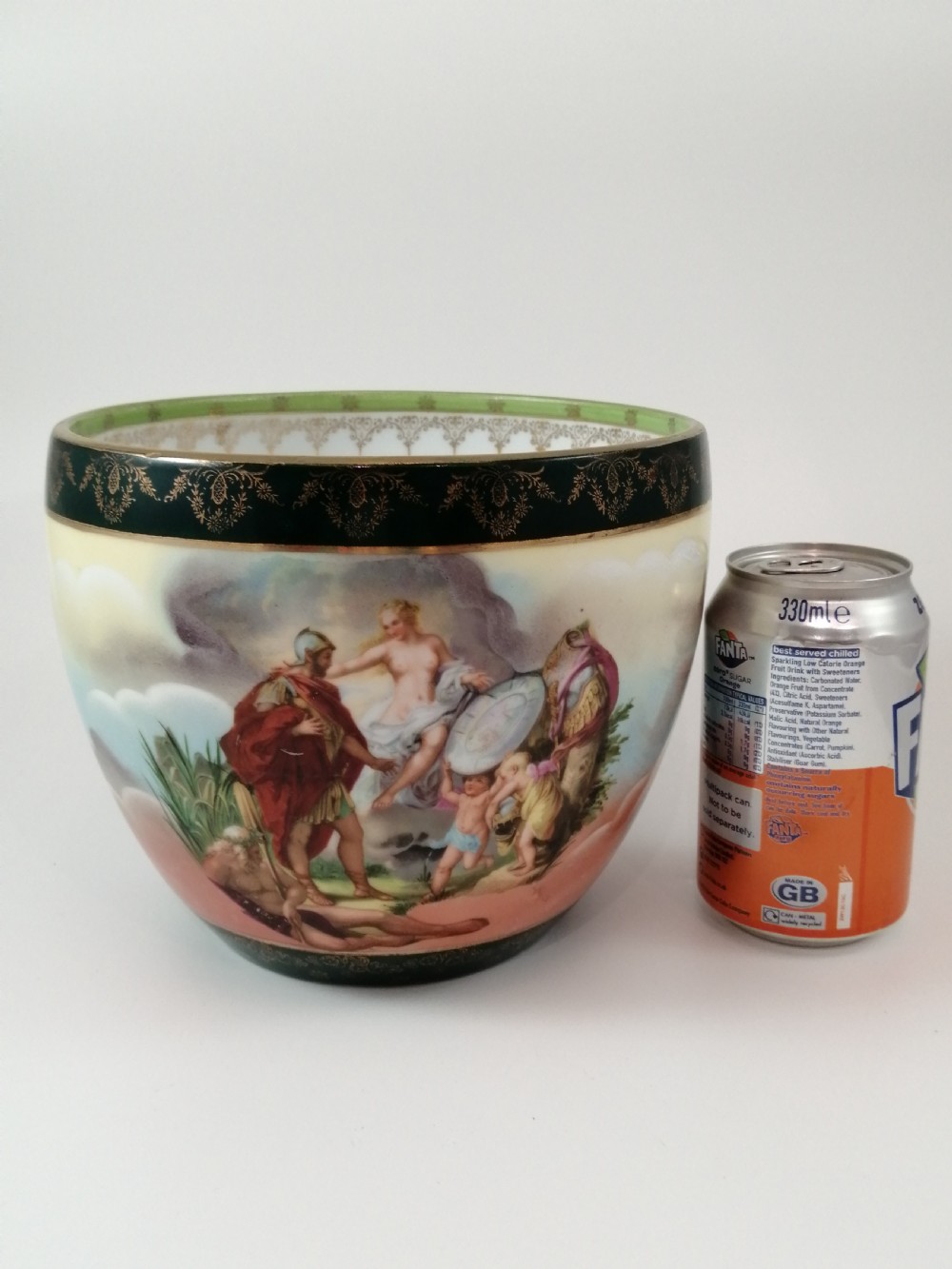 Rare Bowl with Classical Scenes by ROYAL VIENNA, c. 1790 View XI