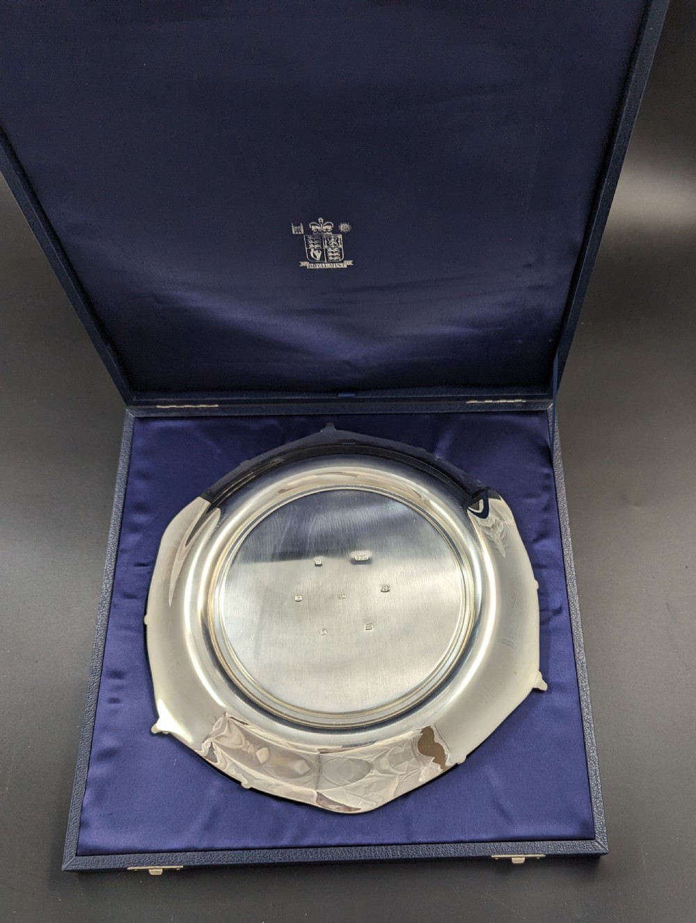 Rare limited edition (1 of 150) sterling silver Battle of Waterloo boxed commemorative medal (Salver ) View IV