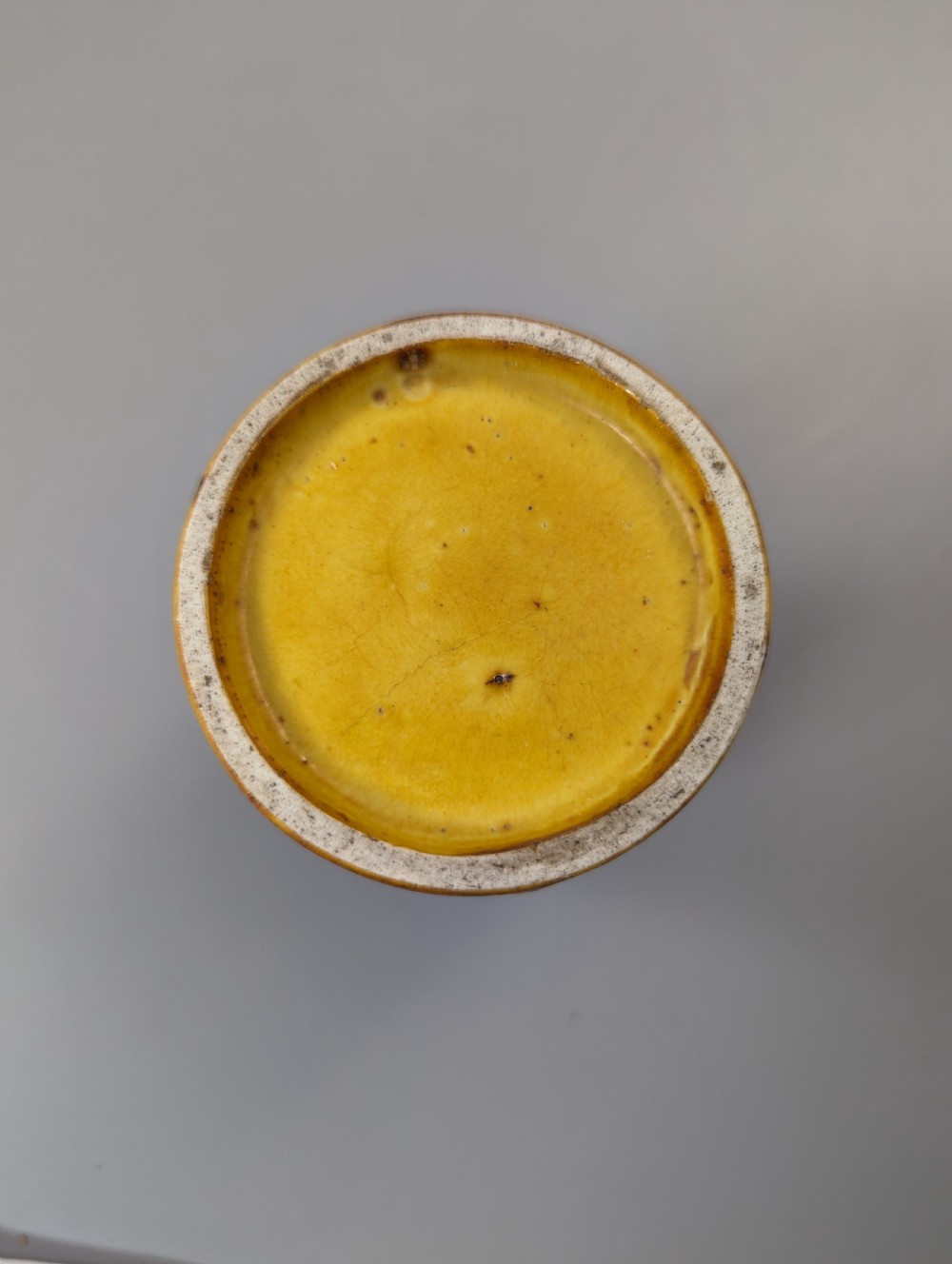 Chinese yellow-glazed brushpot, Daoguang period  (1821-1850) View XI