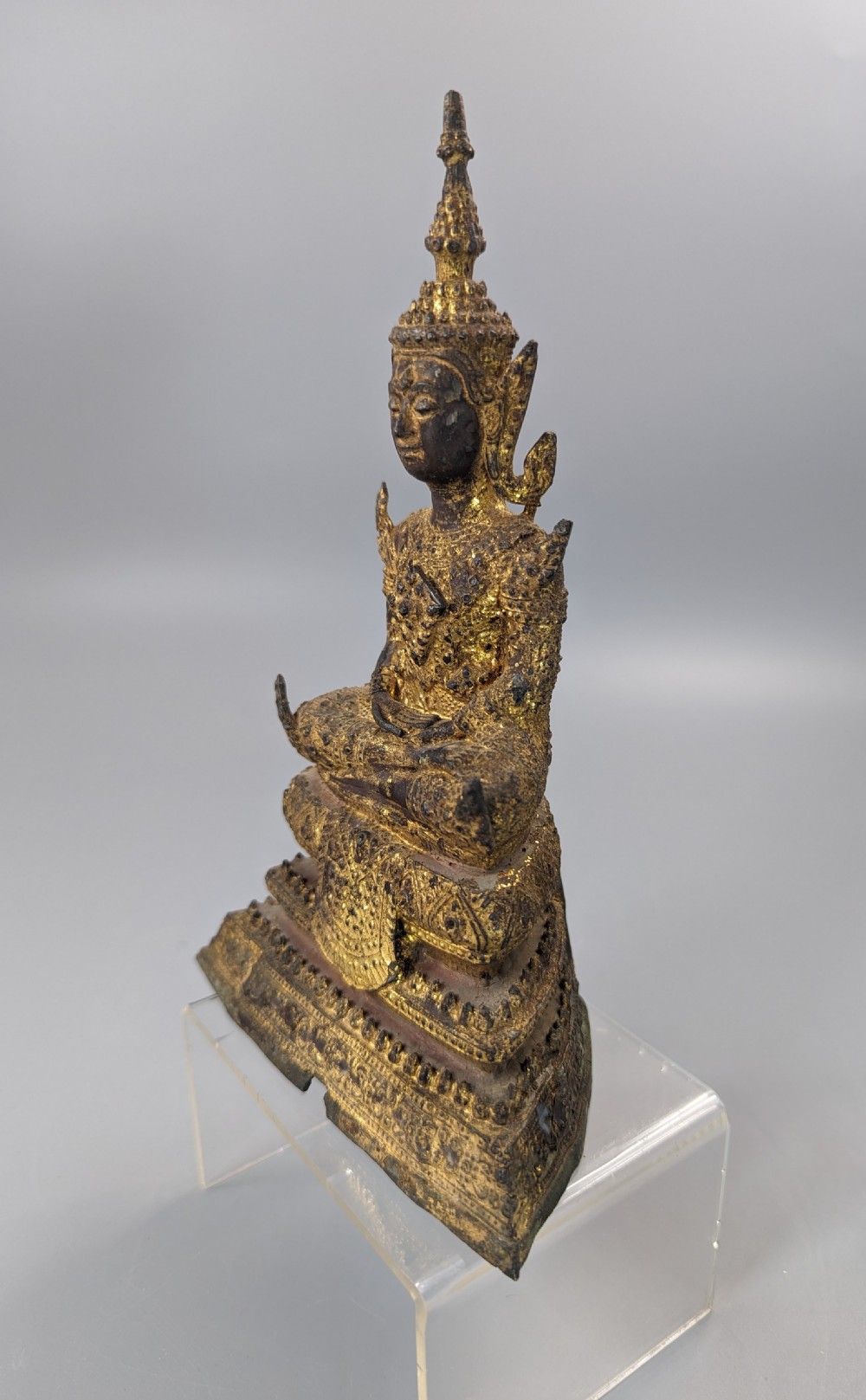 Buddha Shakyamuni on high throne,Thai ,18th/19th C.  View II