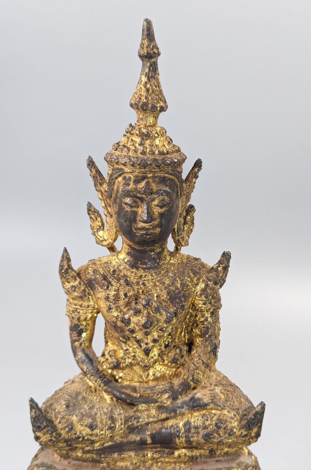 Buddha Shakyamuni on high throne,Thai ,18th/19th C.  View VIII