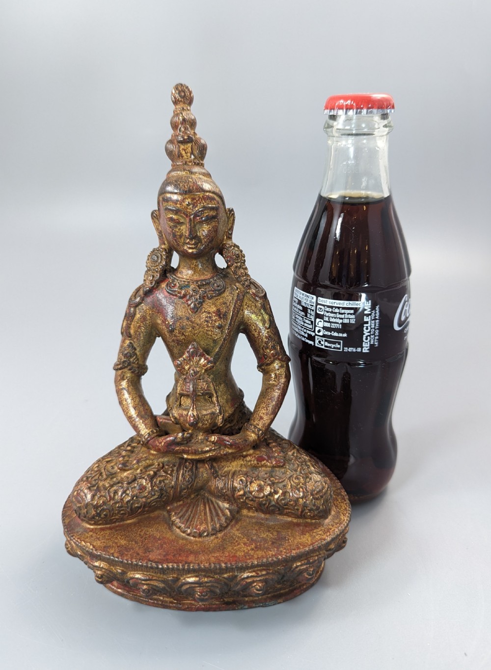 A   Gilt Bronze, Lacquered  figure of Amitayus,Tibet, 18 th.Century View XI