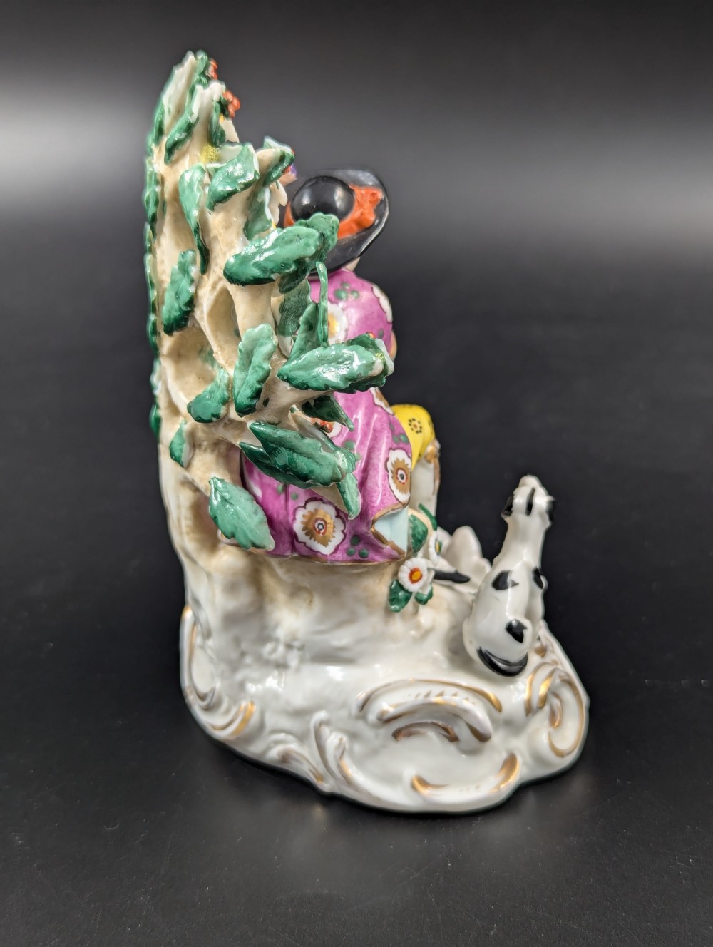 Antique Samson style Porcelain Figurine “Music lesson”, 19th century. View XI
