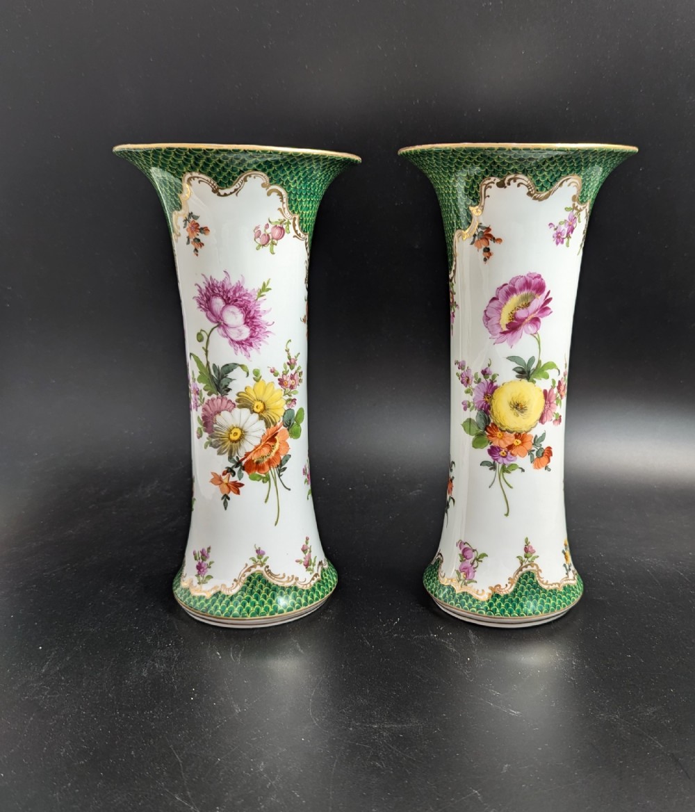 A set of Antique Vases, Donath &Co., Dresden, late 19th century.