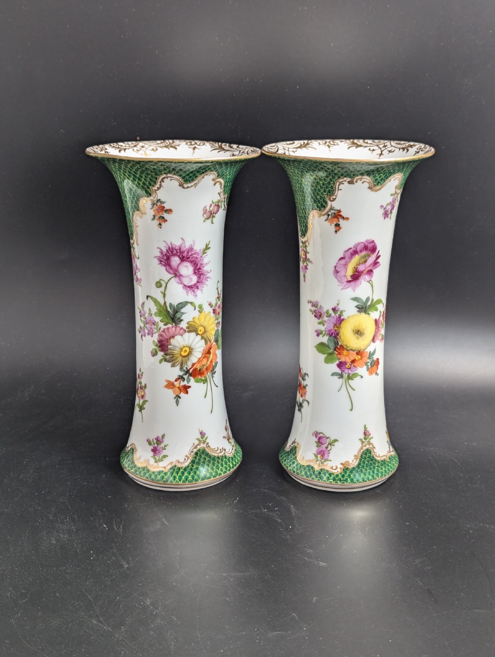 A set of Antique Vases, Donath &Co., Dresden, late 19th century. View V