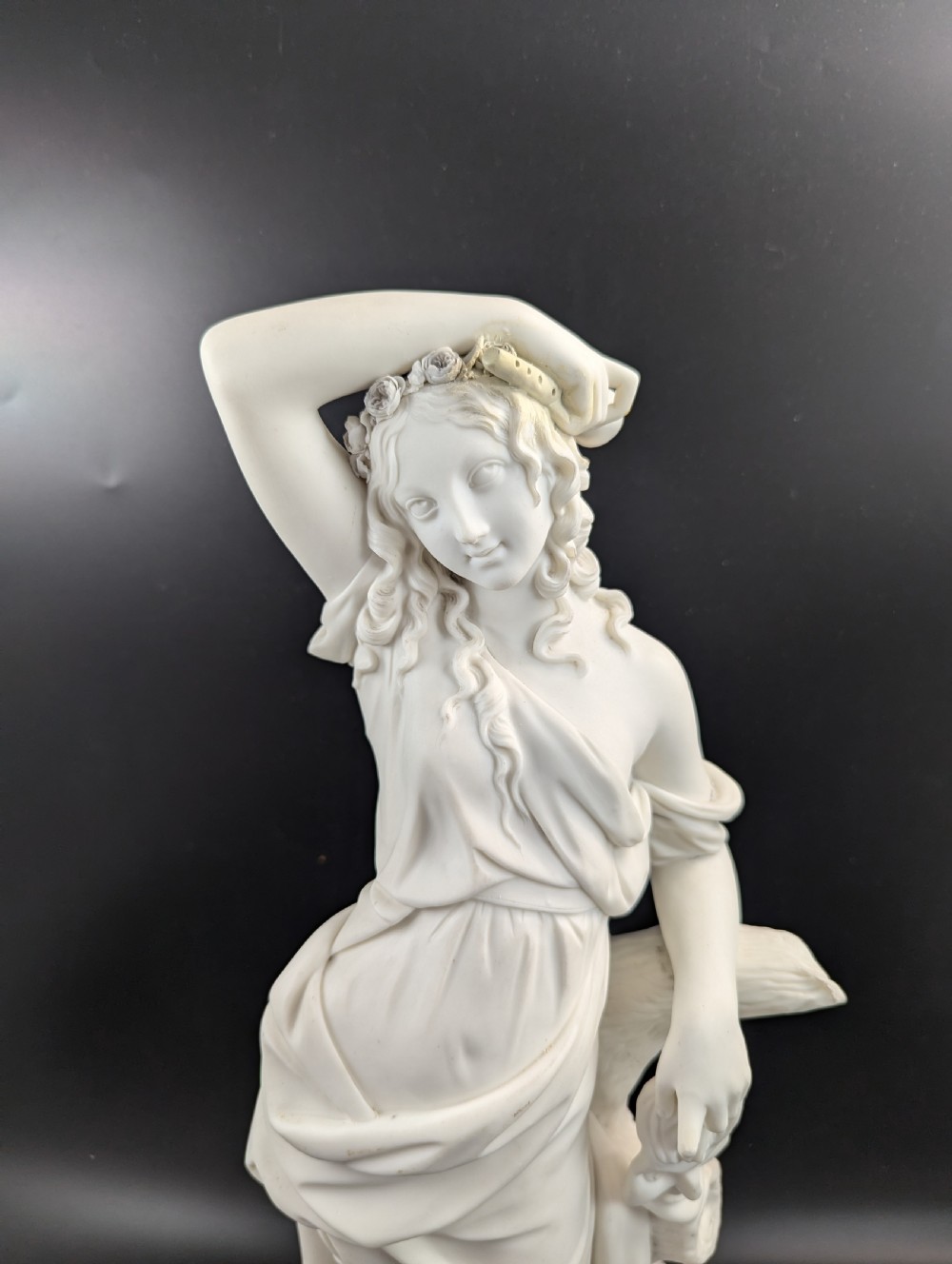 A Large Parian Figurine “Comedy”, by W. Boyton Kirk, Worcester, c.1853. View II