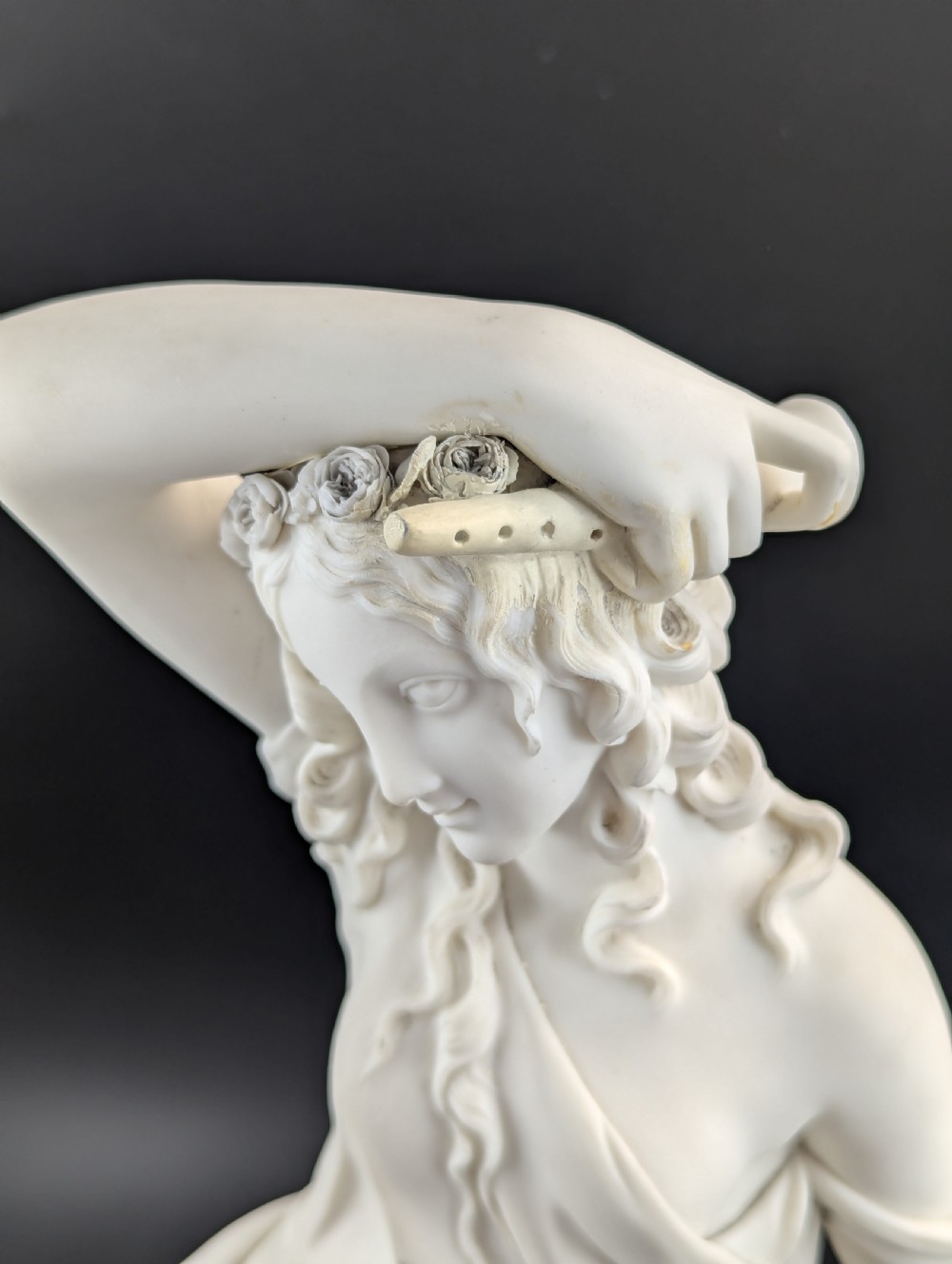 A Large Parian Figurine “Comedy”, by W. Boyton Kirk, Worcester, c.1853. View XII