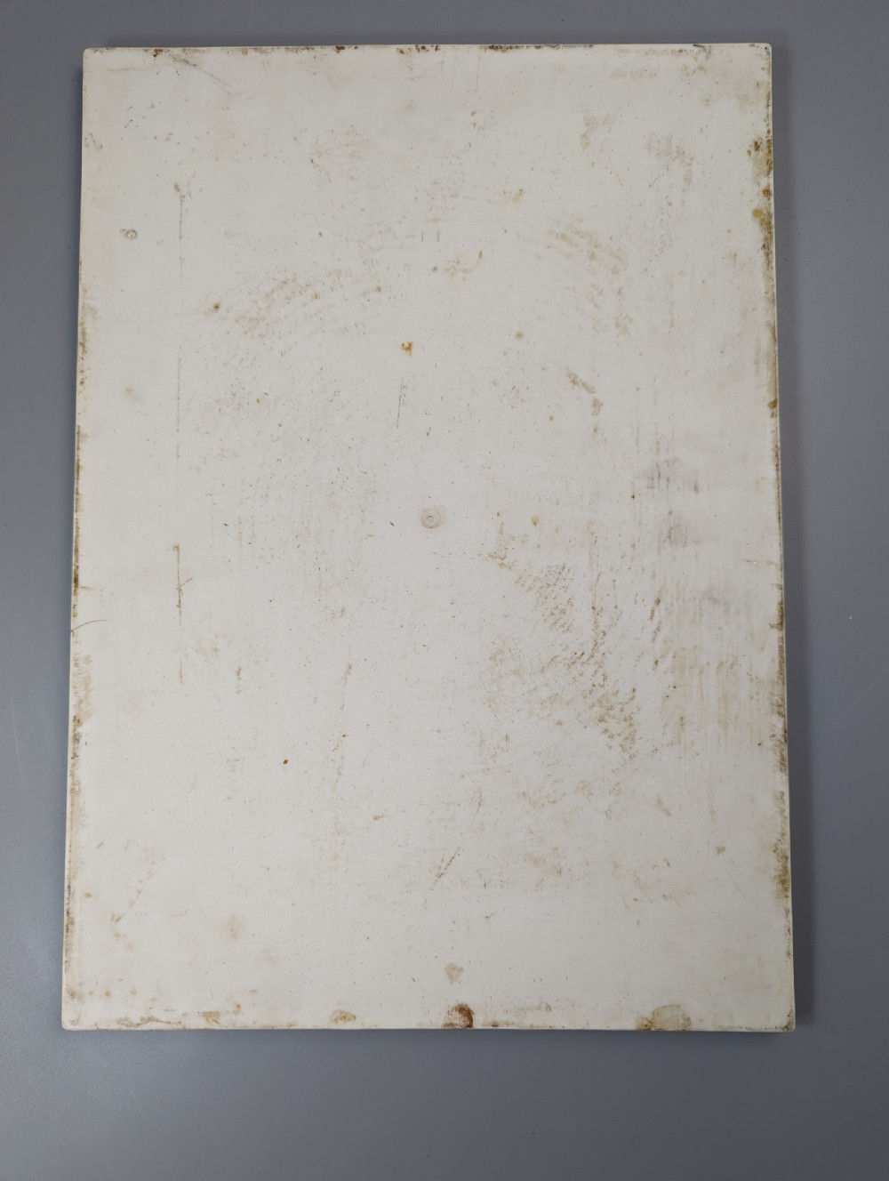 Antique Chinese famille rose plaque, Five Elders with Taiji scroll, hand-painted View IX