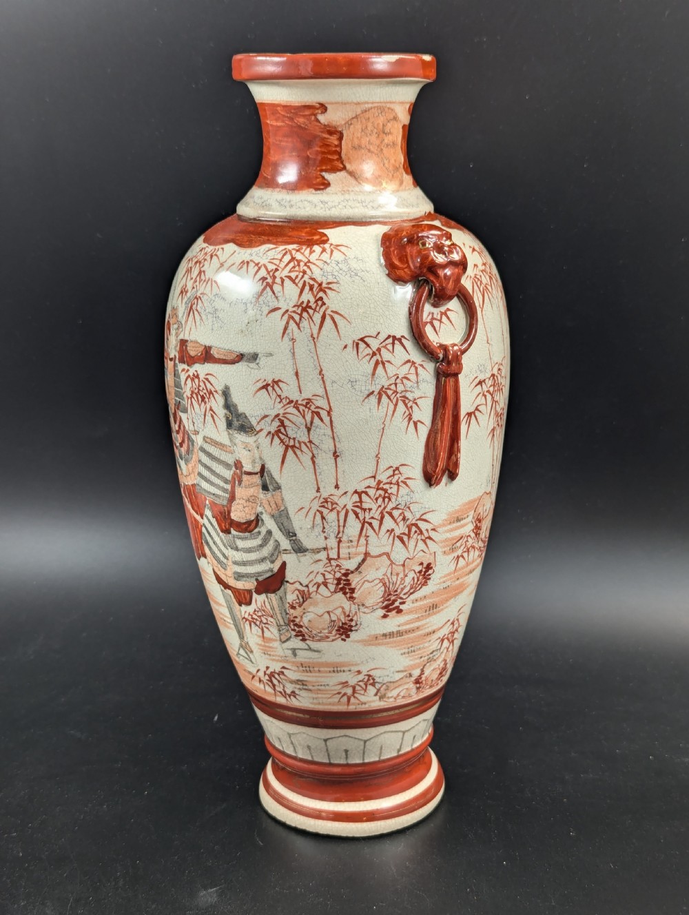 Antique Japanese Kutani Vase, Japan, Meiji era (1868-1912). View II