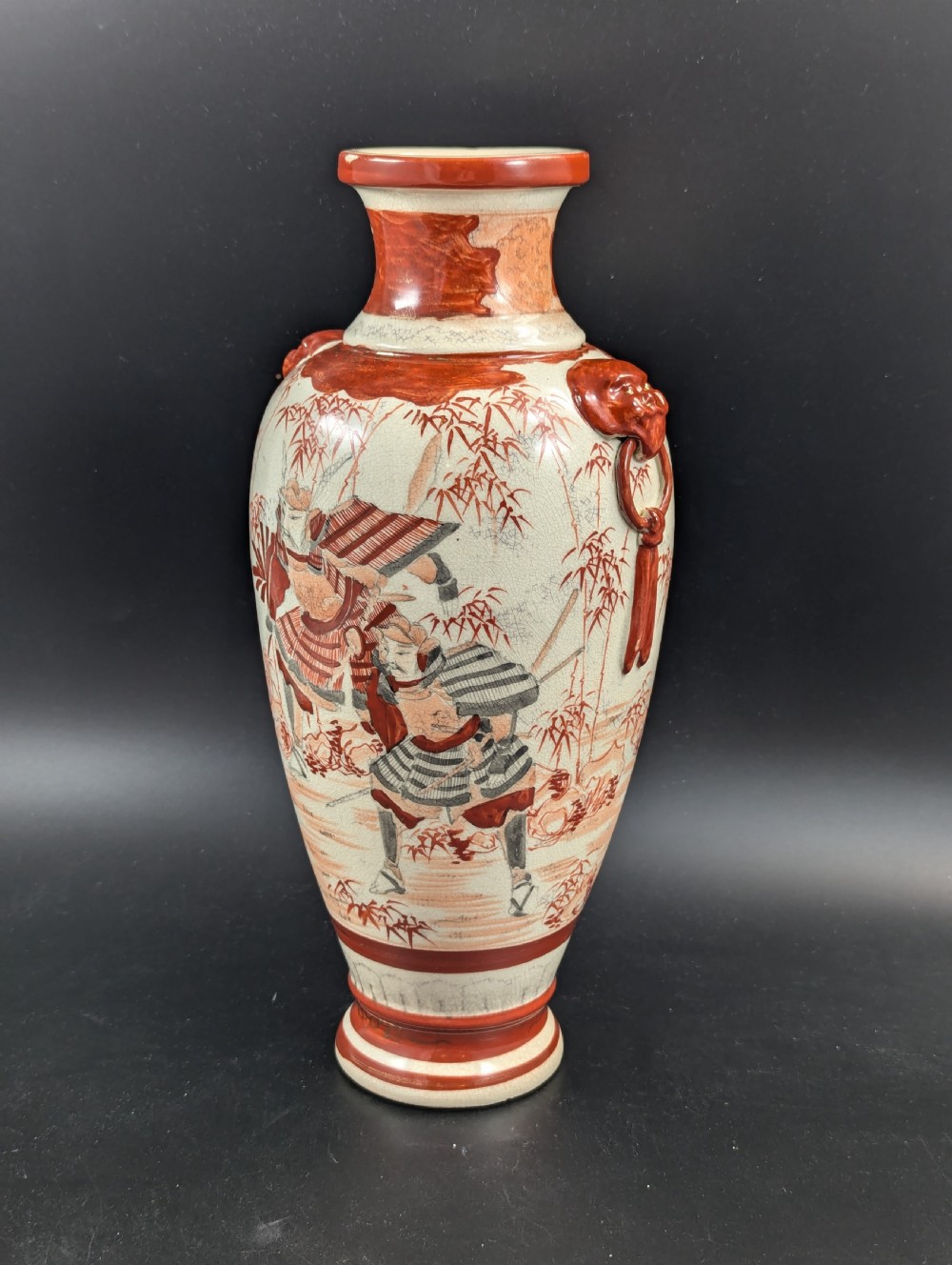 Antique Japanese Kutani Vase, Japan, Meiji era (1868-1912). View V