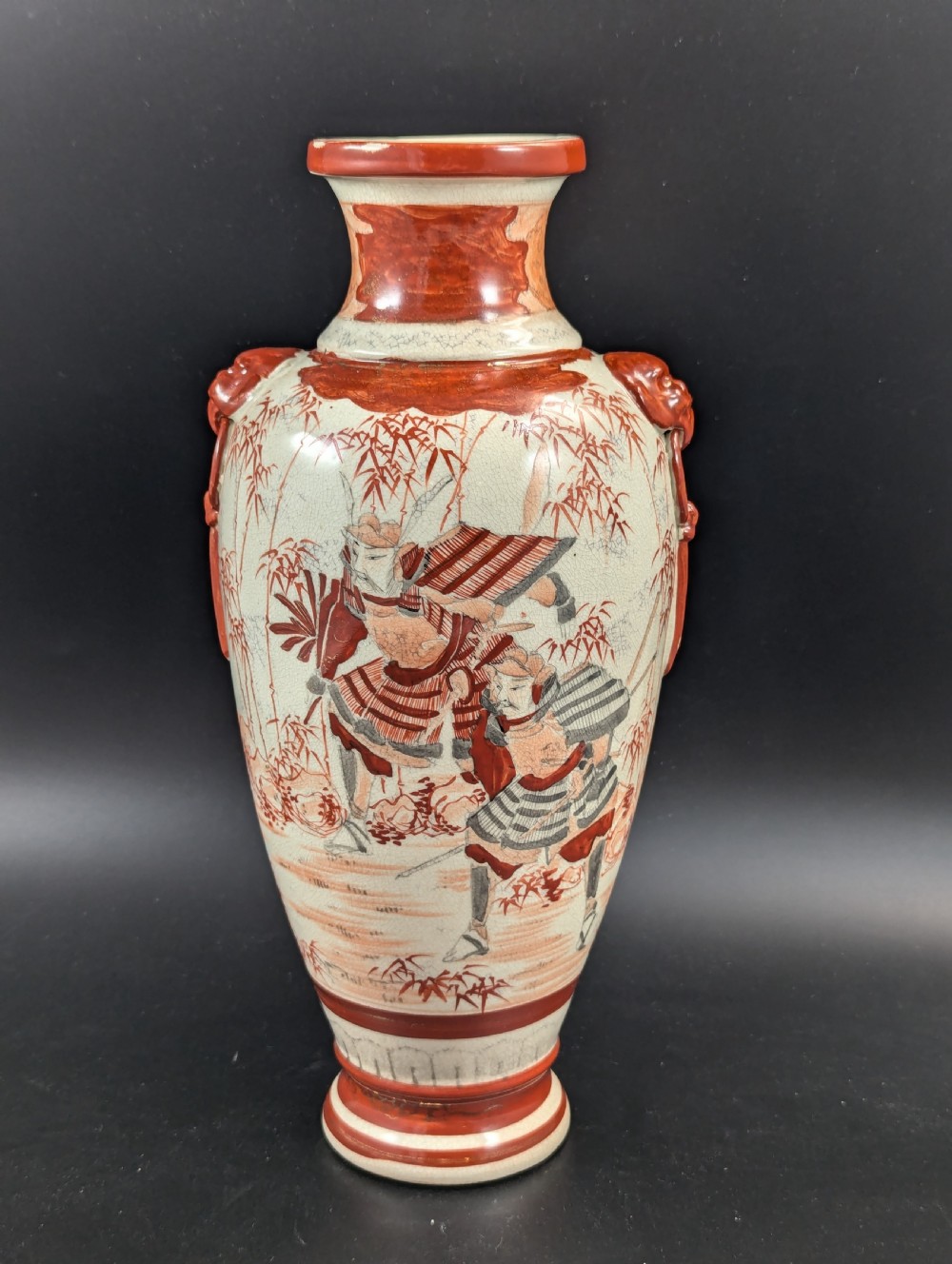 Antique Japanese Kutani Vase, Japan, Meiji era (1868-1912). View VI