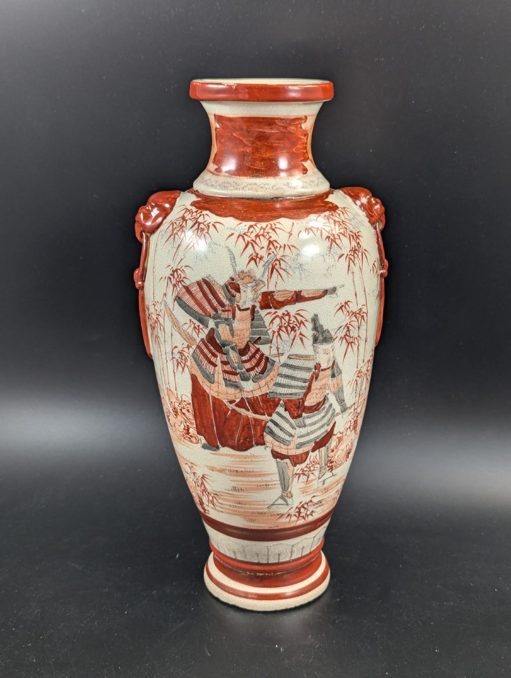 Antique Japanese Kutani Vase, Japan, Meiji era (1868-1912). View IX