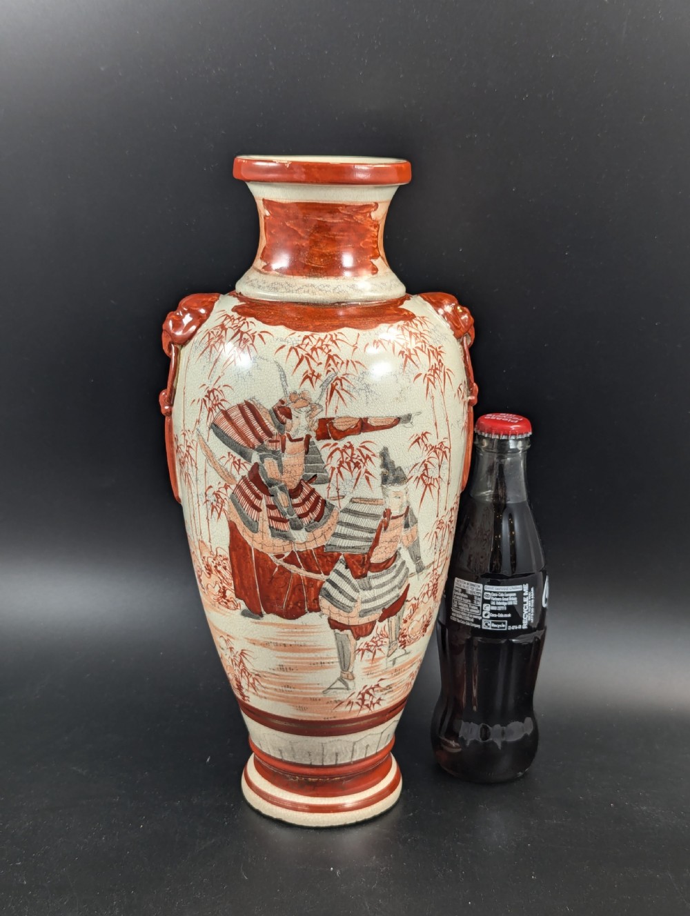 Antique Japanese Kutani Vase, Japan, Meiji era (1868-1912). View X