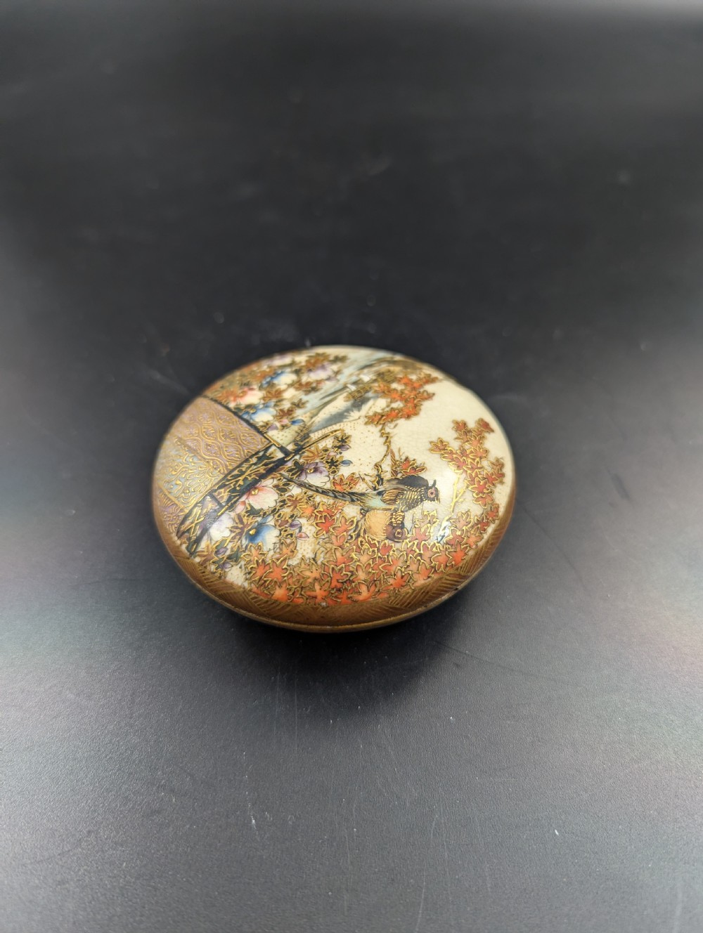 Satsuma Bowl with Lid, Japan, c. 1920 View IV