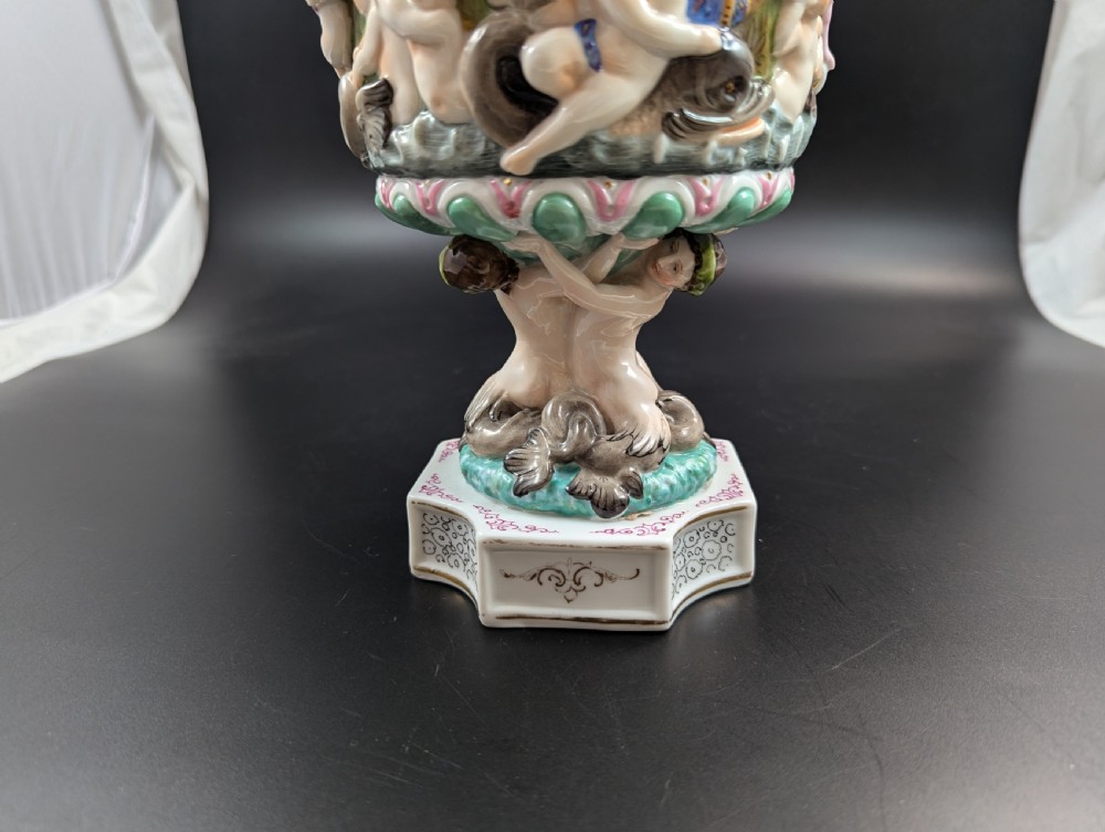 Volkstedt Porcelain Ewer With Mythological Figures, Painted And Gilded, Christian Nonne Style View VIII