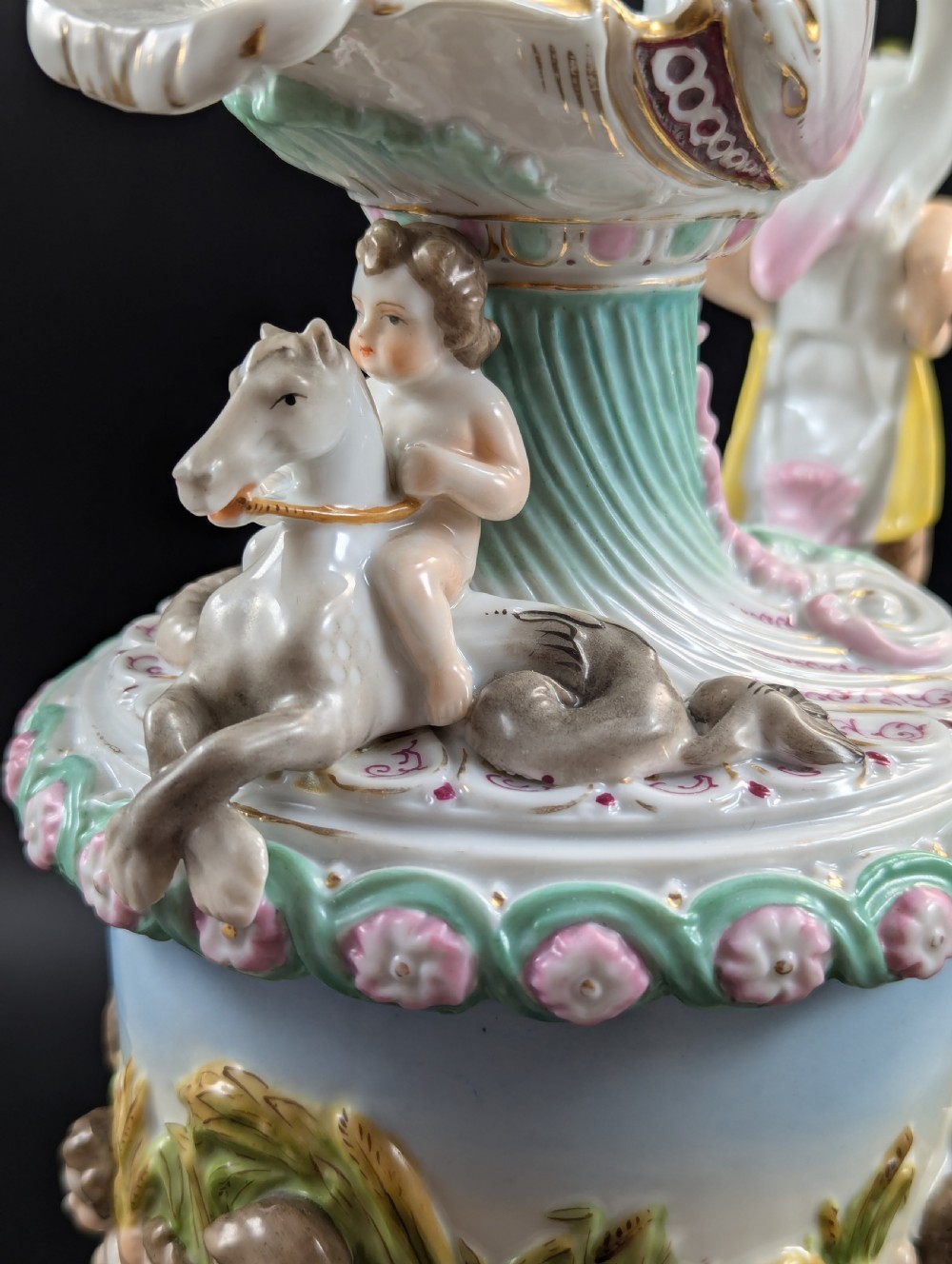 Volkstedt Porcelain Ewer With Mythological Figures, Painted And Gilded, Christian Nonne Style View XIV