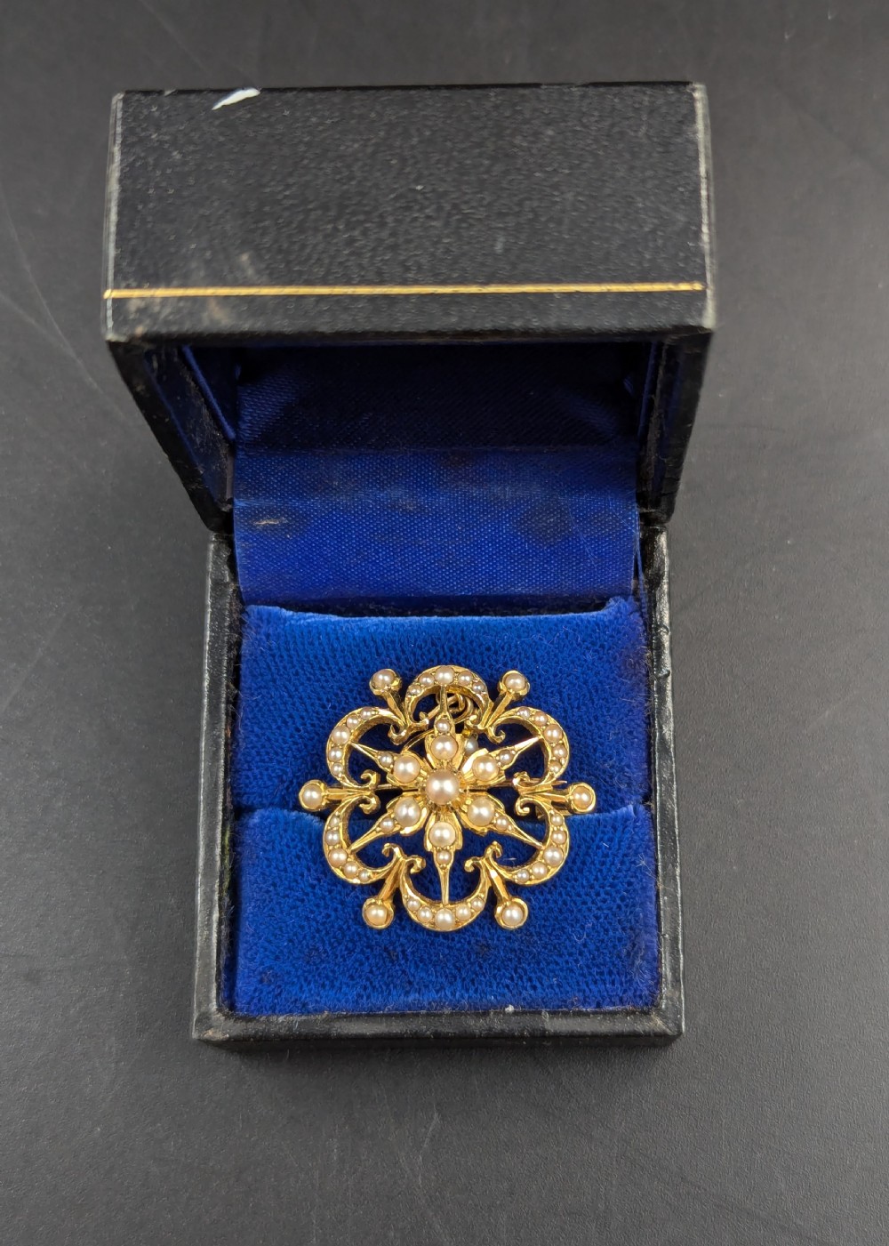 A Victorian Pearl and 15ct Gold Brooch Pendant View X