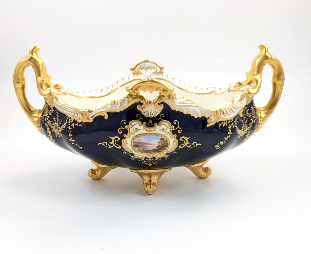 Antique Coalport Porcelain Vase Hampton Boat by Coalport, c.1891.