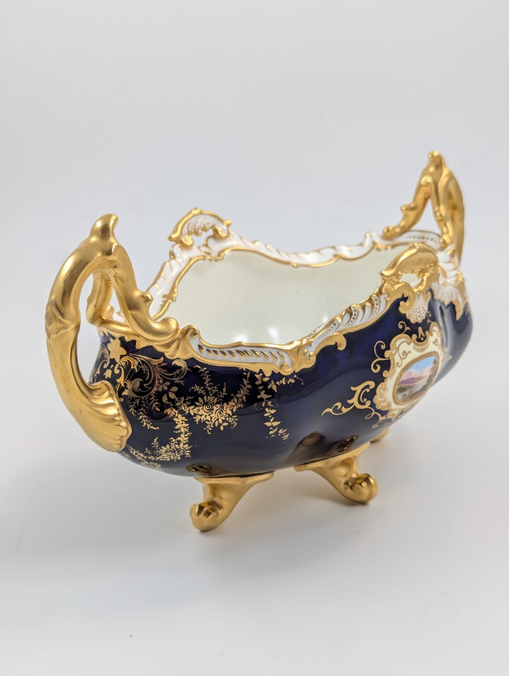 Antique Coalport Porcelain Vase Hampton Boat by Coalport, c.1891. View VI