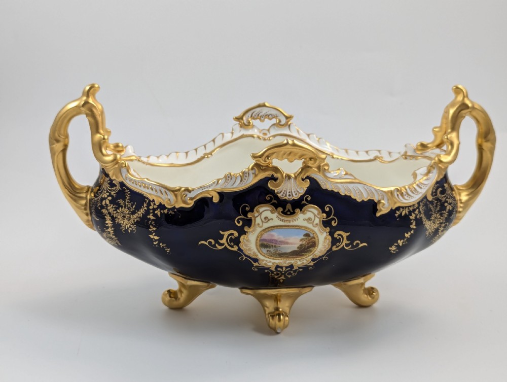 Antique Coalport Porcelain Vase Hampton Boat by Coalport, c.1891. View VII