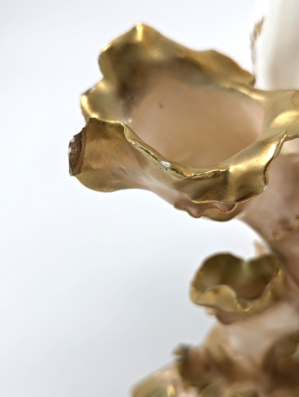 Moore Bros Floral and Gilt Decorated Vase, c. 1890, Very Rare View VII