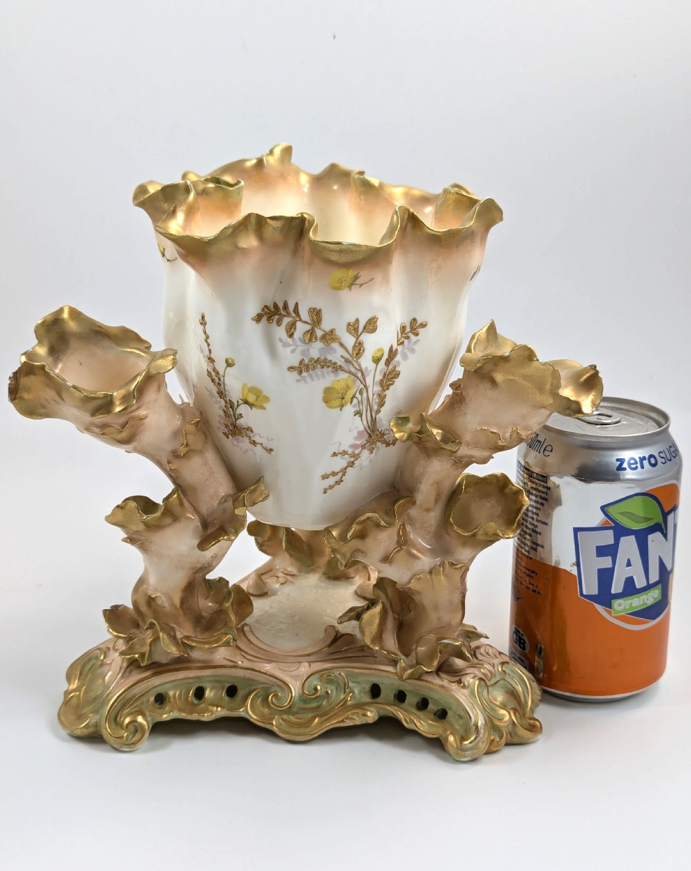 Moore Bros Floral and Gilt Decorated Vase, c. 1890, Very Rare View VIII