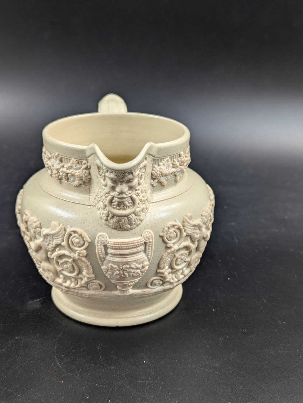 Stoneware Jug ‘Griffin and Cherub’ by Ridgway & Sons, c. 1808 View VI