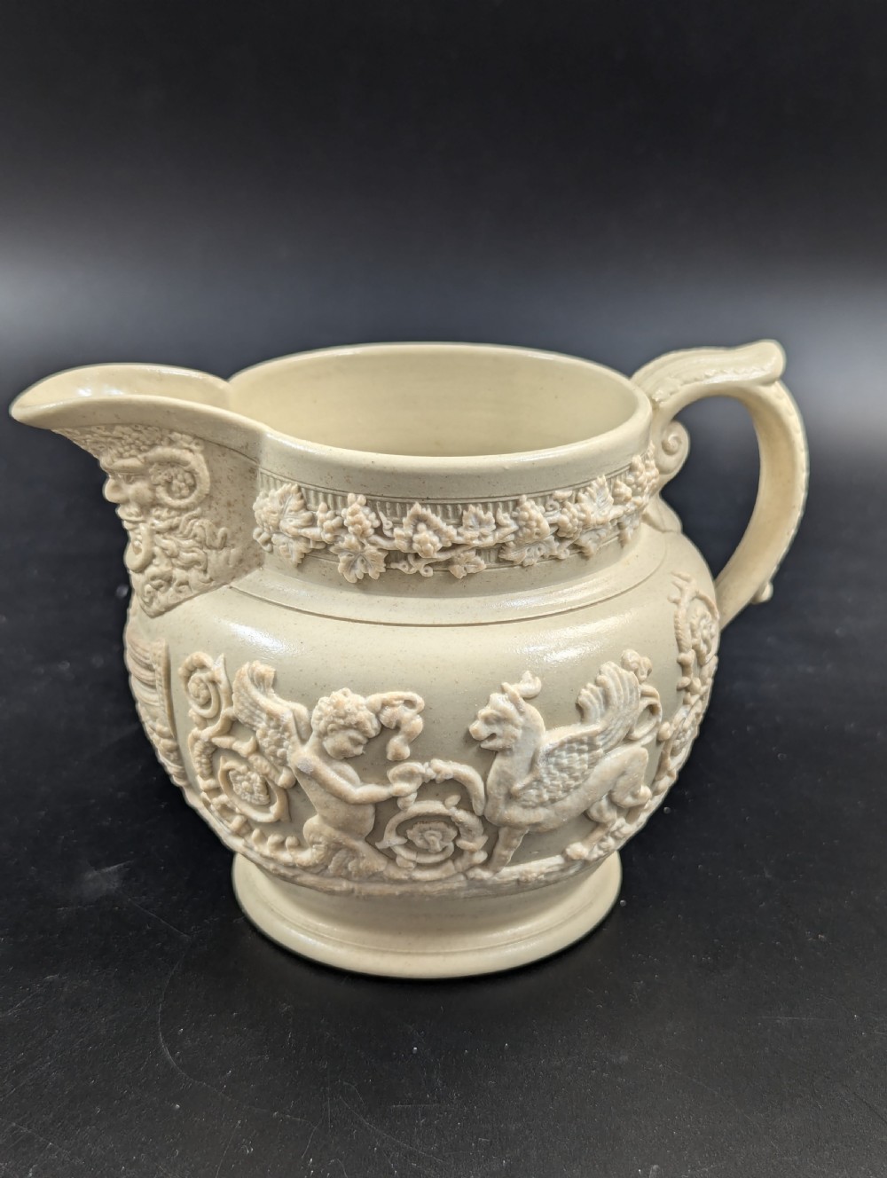 Stoneware Jug ‘Griffin and Cherub’ by Ridgway & Sons, c. 1808 View IX