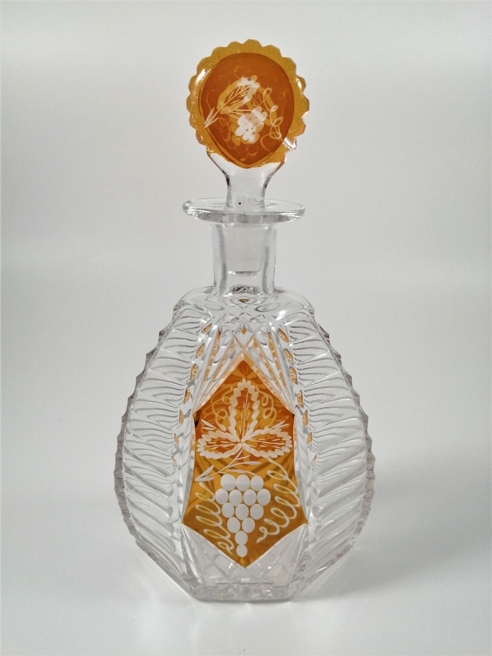 Czech Bohemian Art Deco Glass Liqueur Set by Karl Palda,c.1930 View III