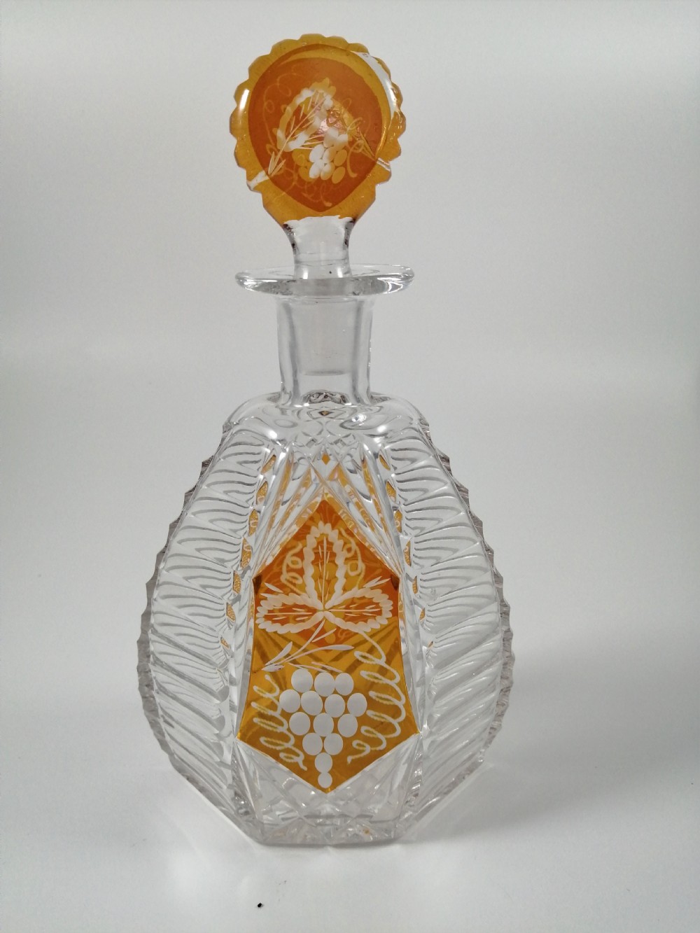 Czech Bohemian Art Deco Glass Liqueur Set by Karl Palda,c.1930 View VI