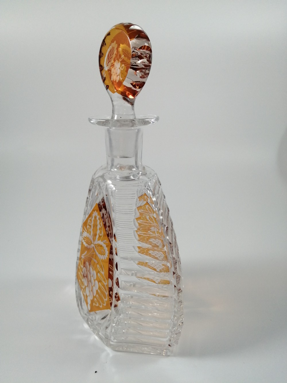 Czech Bohemian Art Deco Glass Liqueur Set by Karl Palda,c.1930 View VIII