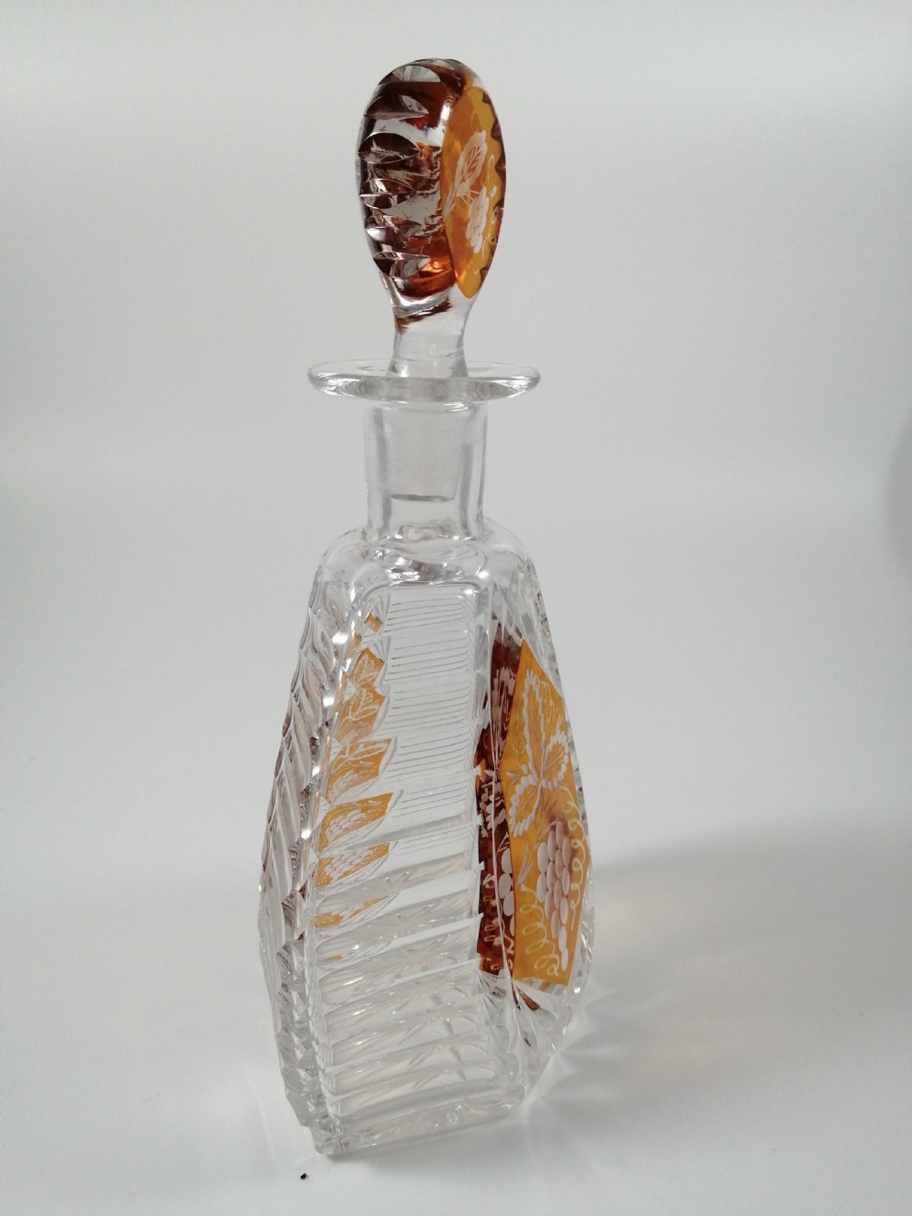 Czech Bohemian Art Deco Glass Liqueur Set by Karl Palda,c.1930 View IX