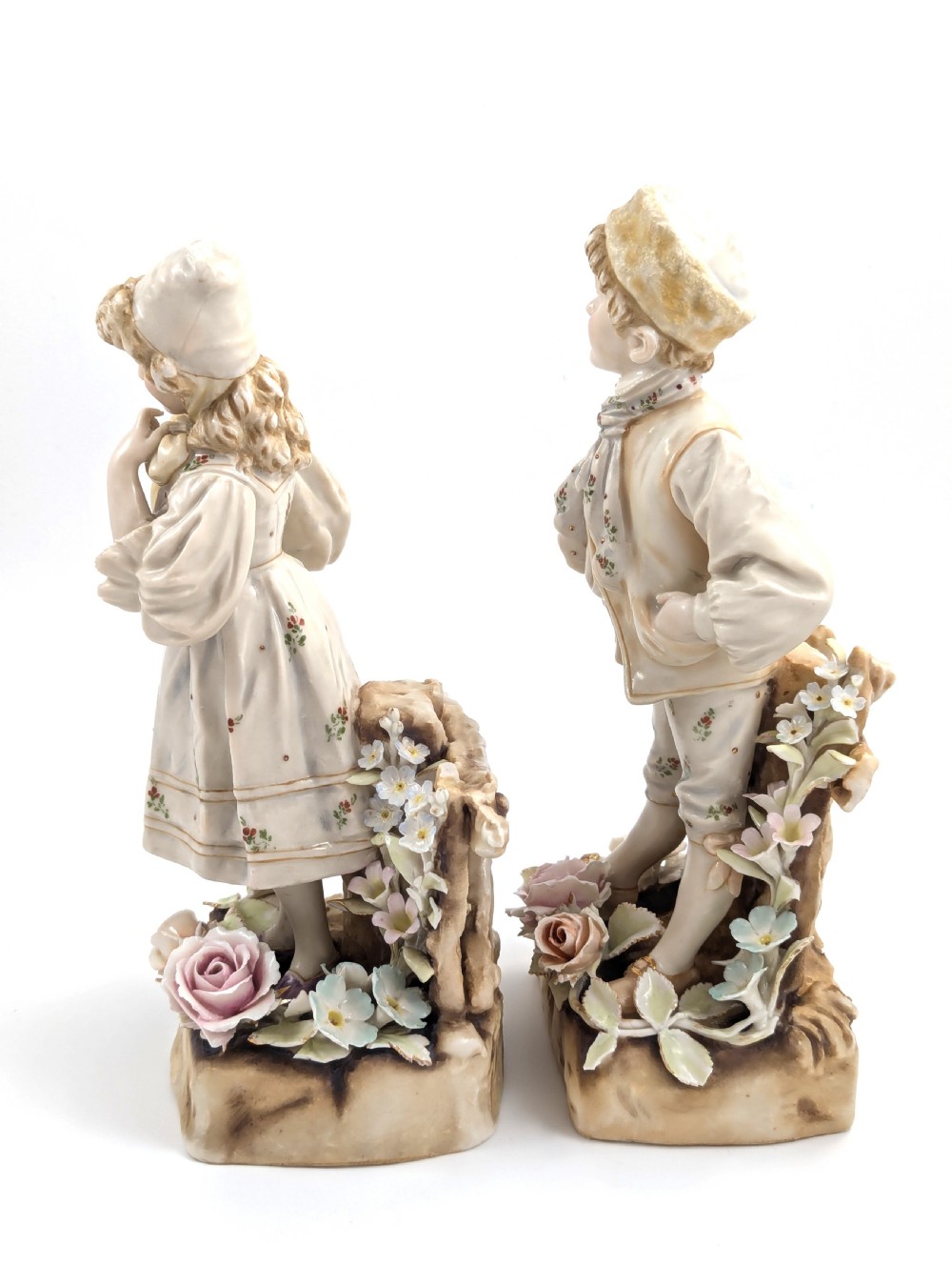 Antique Porcelain Figurines by Teplitz Wien, Ernst Wahliss, Early 20th Century View II