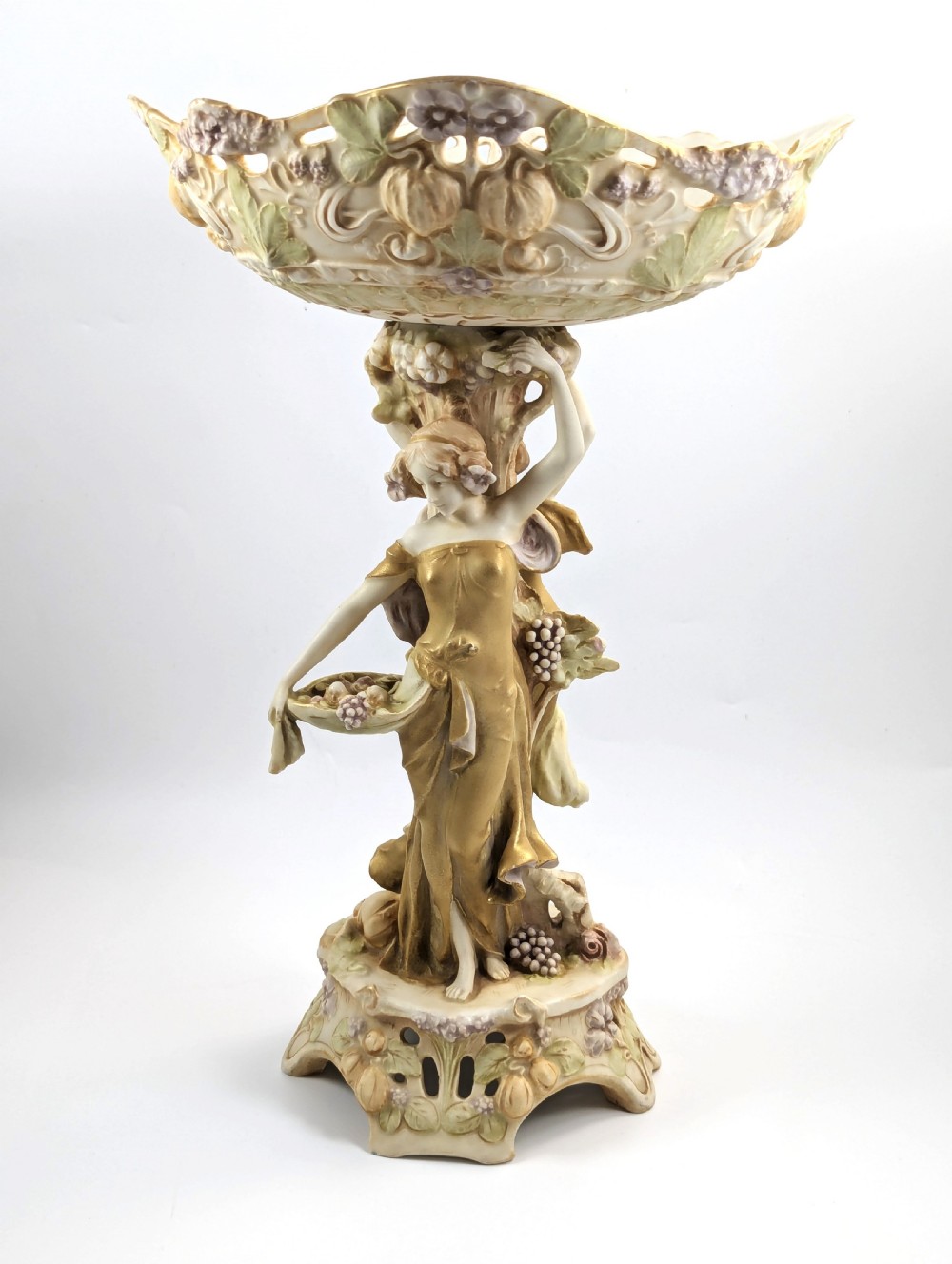 Figural Porcelain Vase, Ernst Wahliss, Royal Vienna, c. 1894-1900