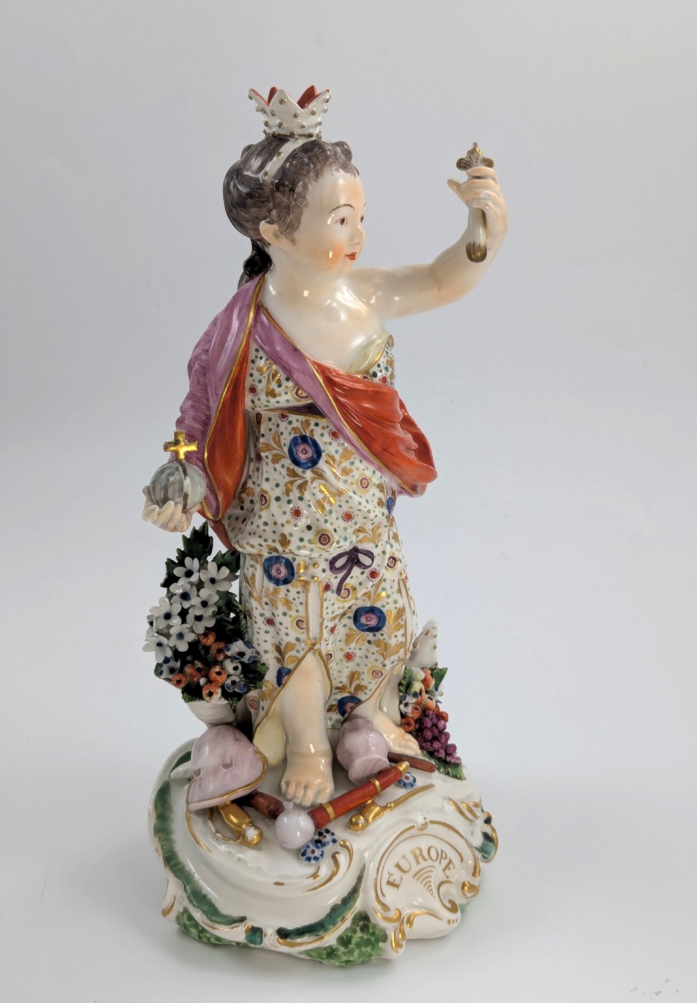 Derby Porcelain Allegorical Figure of Europe, c. 1760 View VII