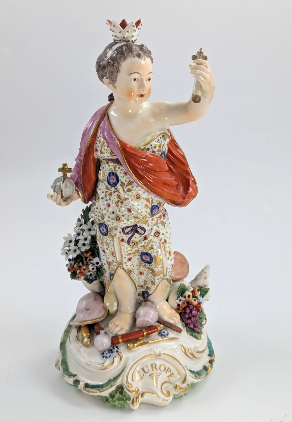 Derby Porcelain Allegorical Figure of Europe, c. 1760 View VIII