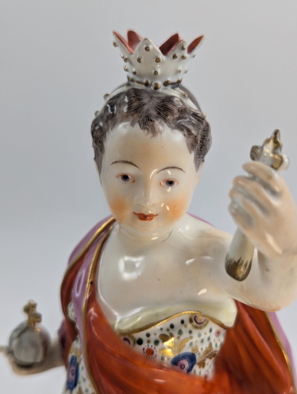 Derby Porcelain Allegorical Figure of Europe, c. 1760 View IX