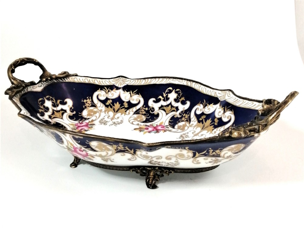 Antique Dresden style Porcelain Fruit Vase, middle 19th century. View II