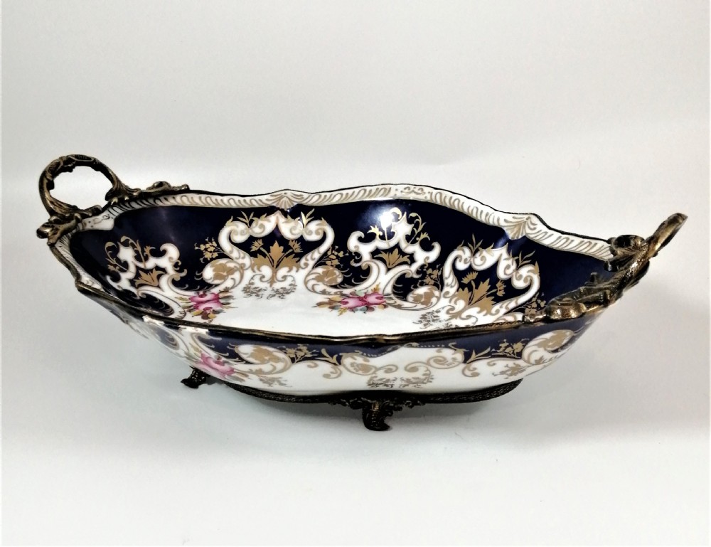Antique Dresden style Porcelain Fruit Vase, middle 19th century. View VI